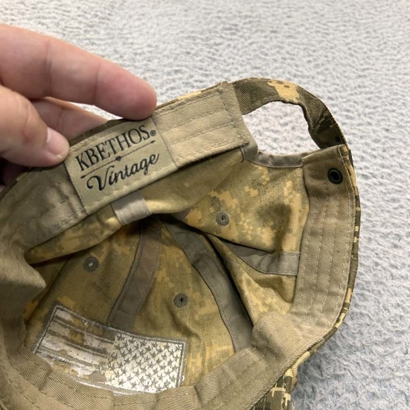 Digital Camo Flag Militery Hat Men Baseball Cap One Size Kbethos - Picture 6 of 7